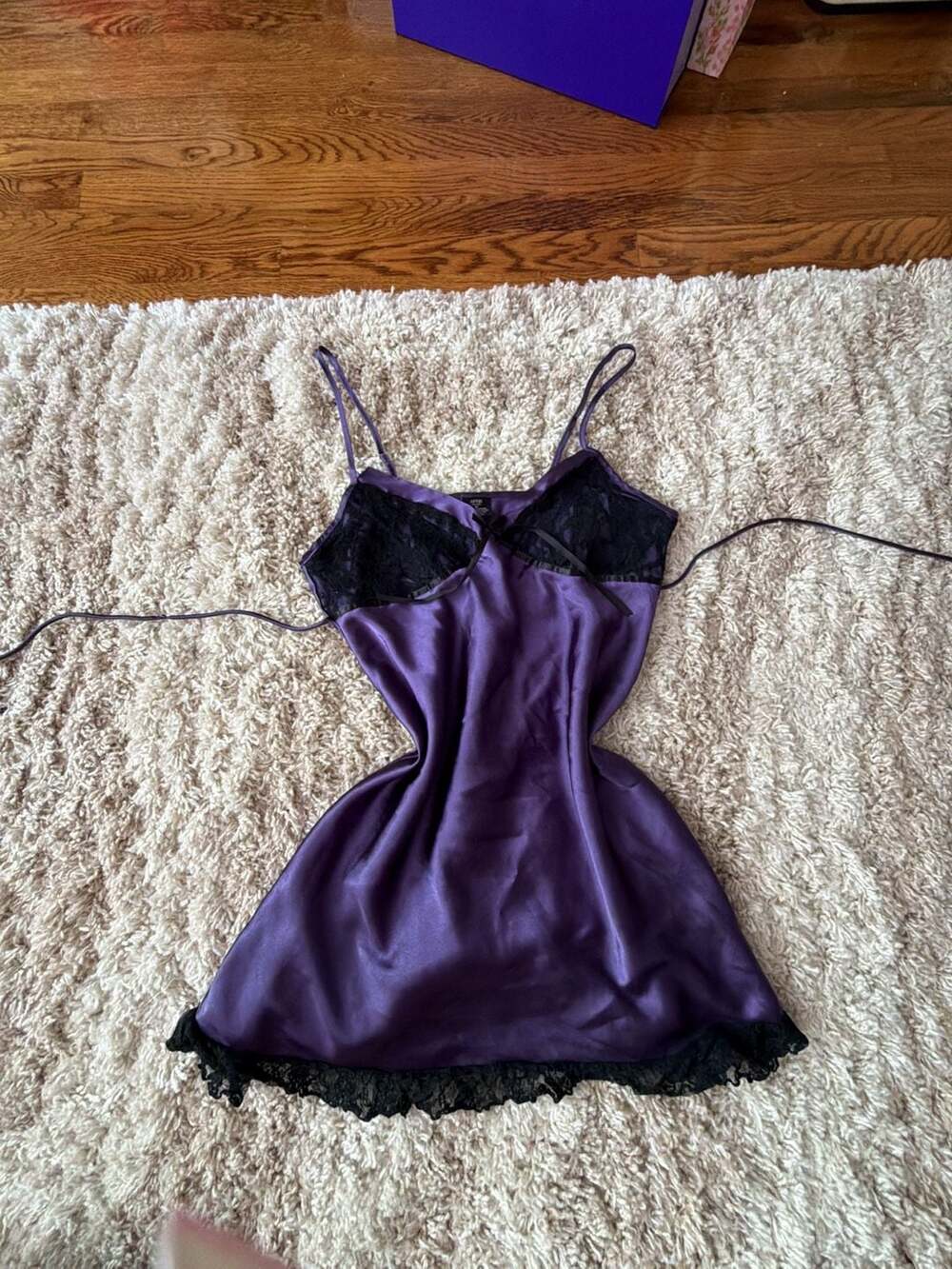 Apt. 9 Intimates Satin and Lace Babydoll Chemise Nightie